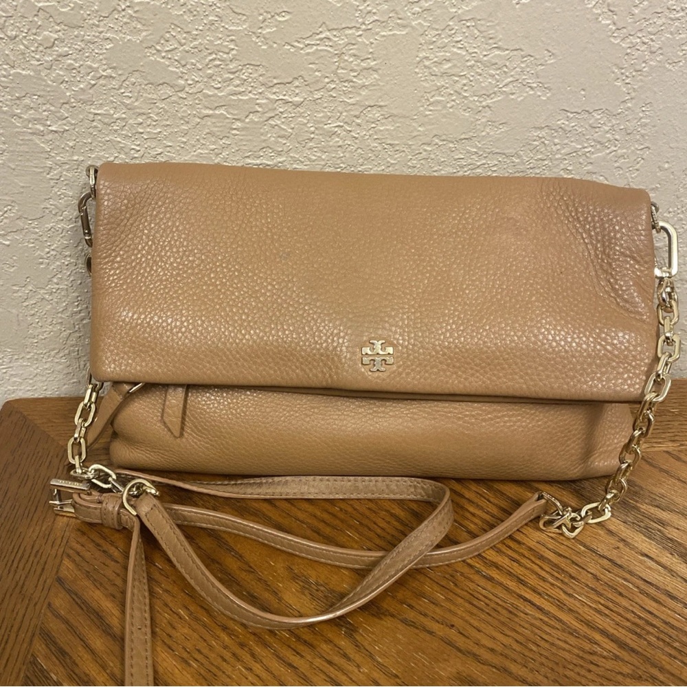 Tory Burch Brown Leather Crossbody Bag